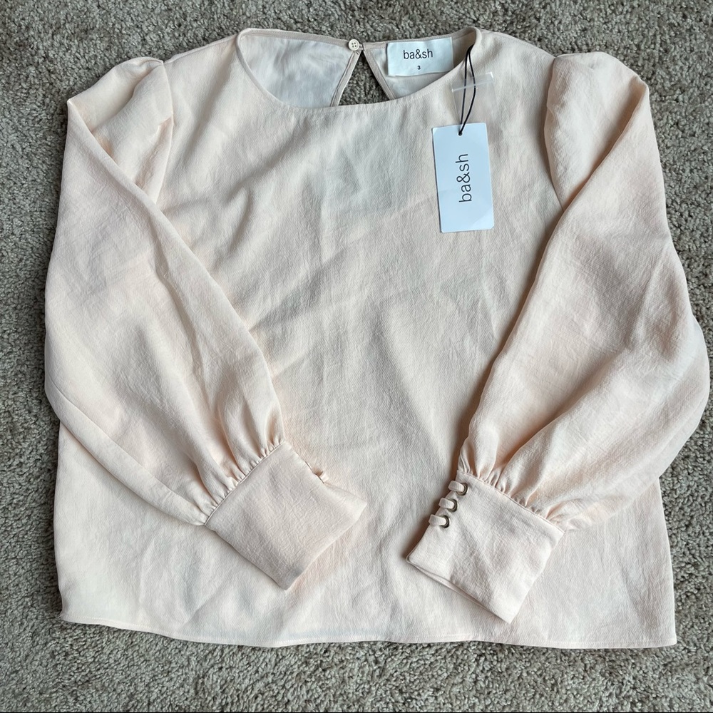NWT ba&sh Blush Blouse, Sz 3